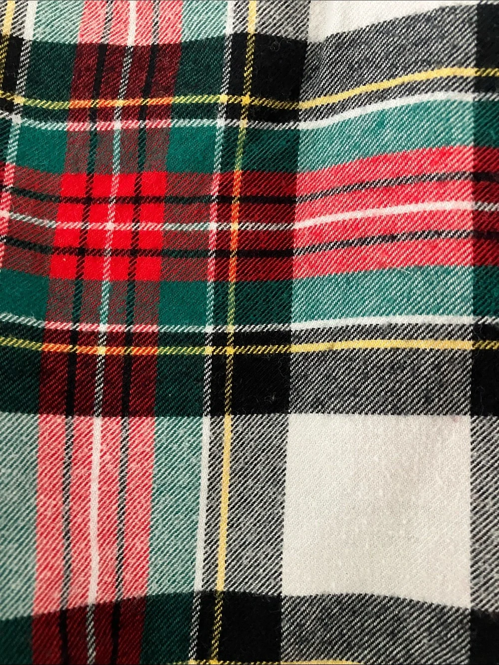 Carter's Girls 3M Red Green Plaid Button Flannel Henley Top - Christmas